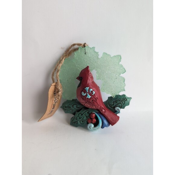 Jim Shore Wonderland Cardinal with Snowflake Christmas Ornament - Picture 1 of 3